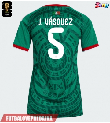 Lacne Ženy Futbalové dres Mexiko Johan Vasquez #5 MS 2026 Krátky Rukáv - Domáci